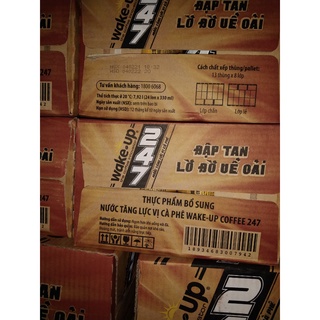THÙNG 24 CHAI 330ML NƯỚC TĂNG LỰC CÀ PHÊ 247