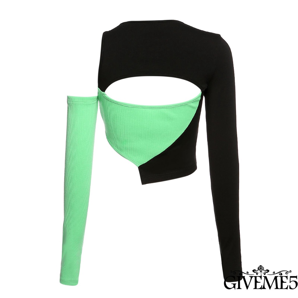 Áo thun nữ thời trang lệch vai độc đáo