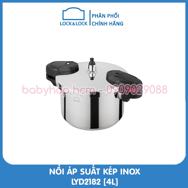 Nồi áp suất inox đáy từ Lock&Lock LYD1182 3L, LYD2182 4L - TRUCANHSG