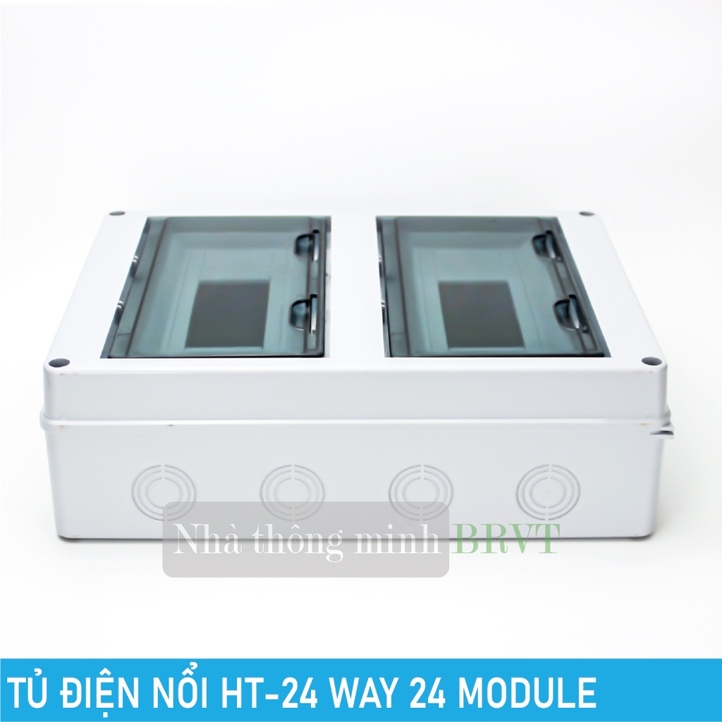 Tủ điện nhựa chống nước HT-24 WAY 24 module – Hộp điện lắp nổi