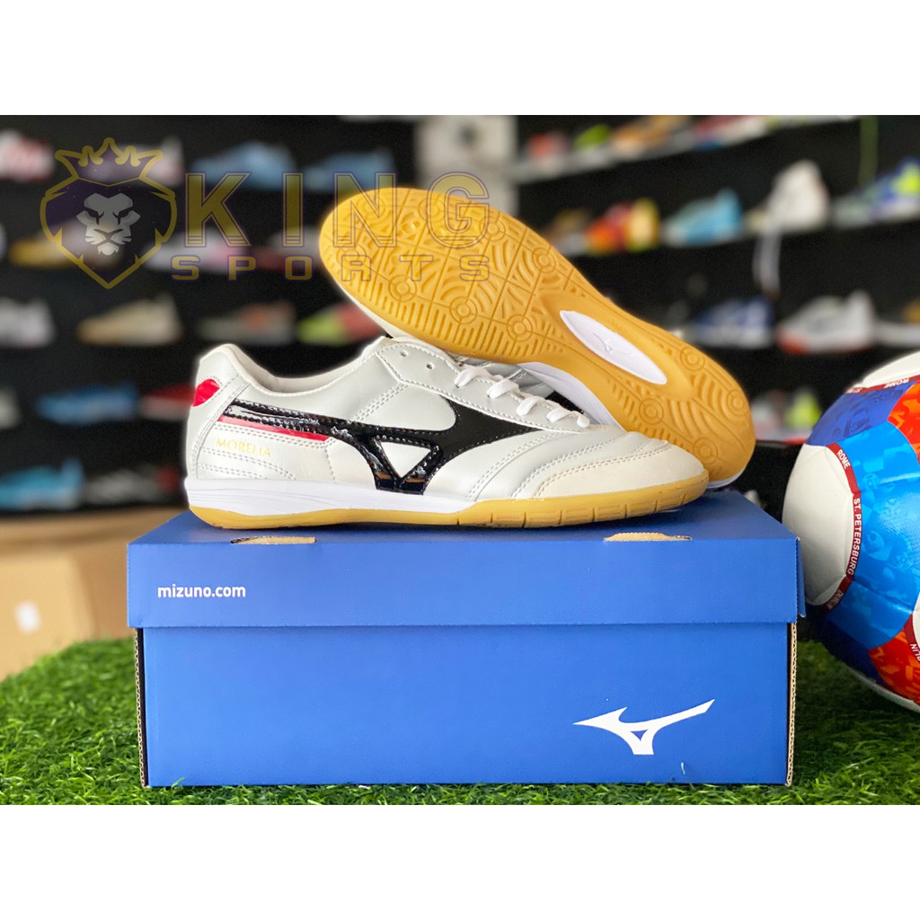 Giày Bóng đá đế bằng Morelia Neo Kl II IC Trắng Bạc King Football