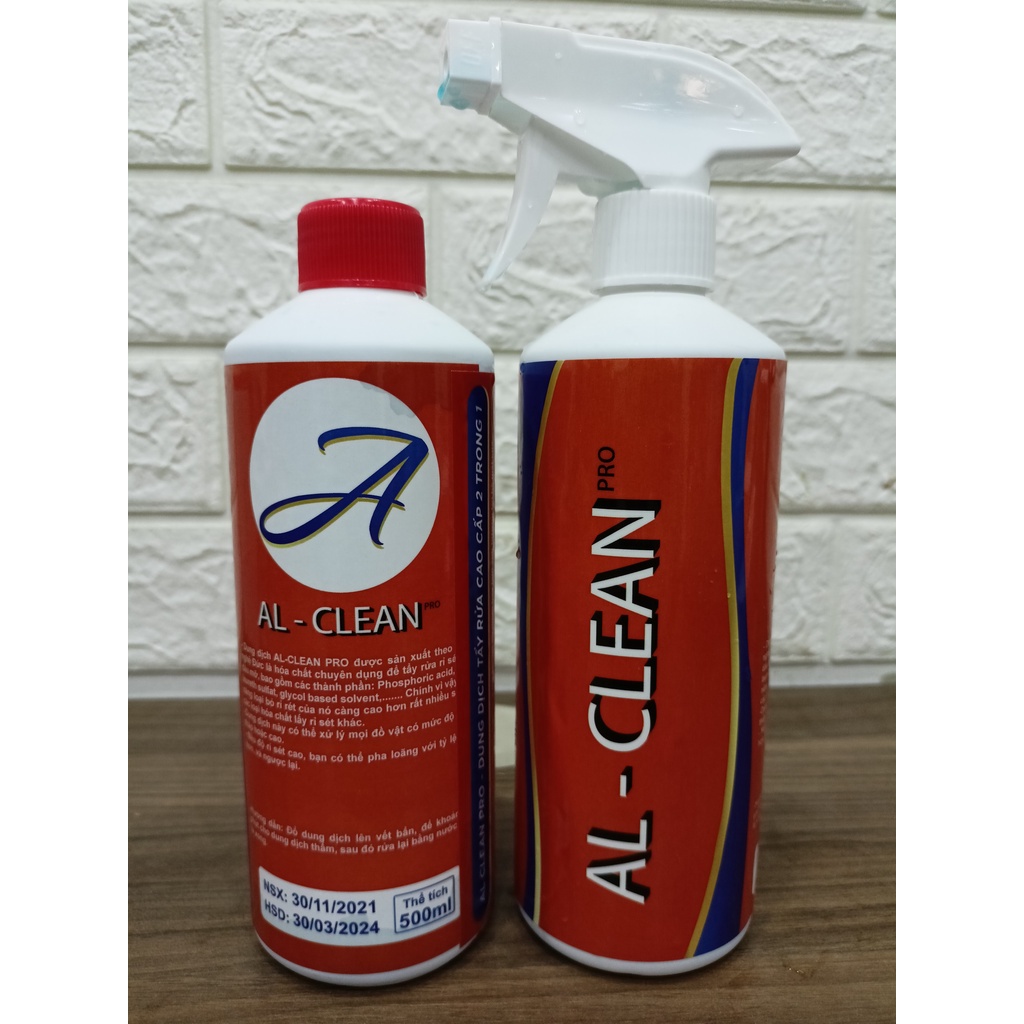 Bình Xịt Cao Cấp AL-Clena Pro 500ML tẩy rửa,Nấm,Mốc Tường Nhà, Phòng Tắm,Nhà,Bếp,Tẩy Dầu Mỡ,Nước Tẩy Đa Năng,siêu sạch