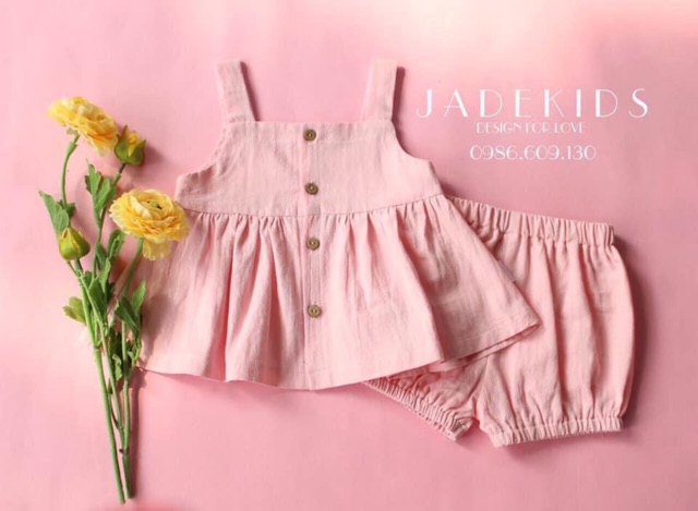 BỘ 2 DÂY BABYDOLL CHO BÉ GÁI