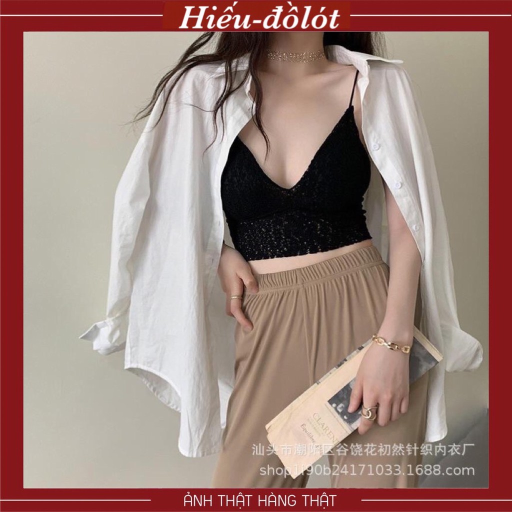 Áo Lót Nữ Ren Hoa Julia Tạo Khe, Áo Bra Ren Thoáng Mát, Đệm Mỏng Mềm Thoải Mái Hieu Store24h - 066