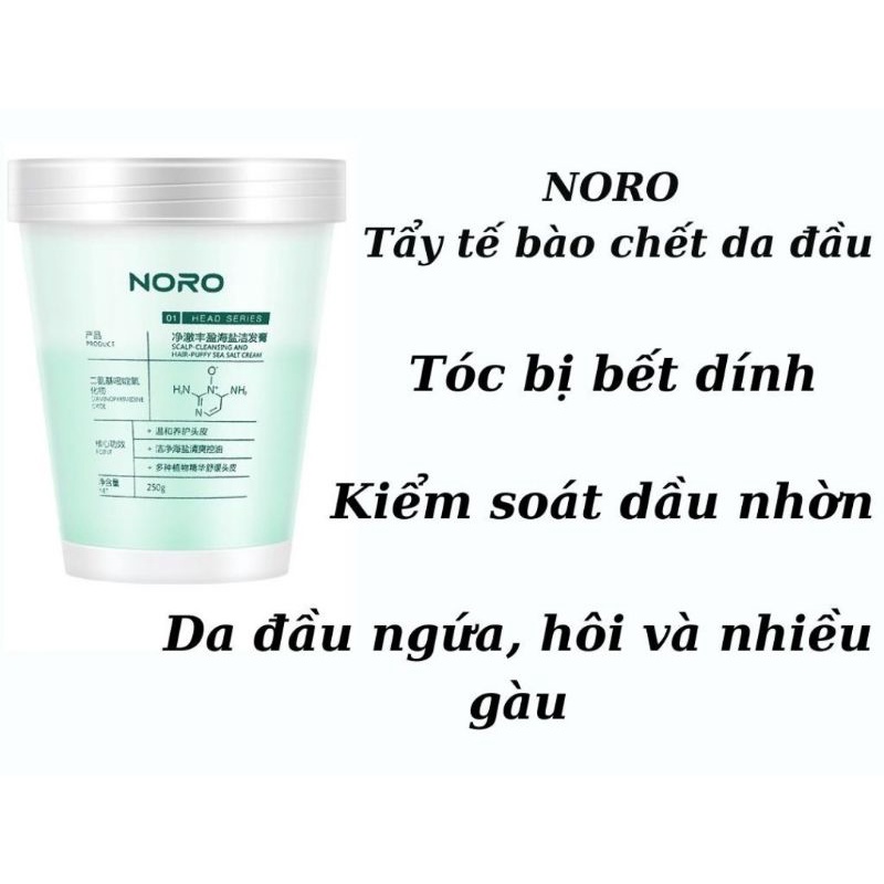 Tẩy tế bào chết da đầu NORO  - JONER  kiểm soát dầu nhờn da chết 250g beautycn