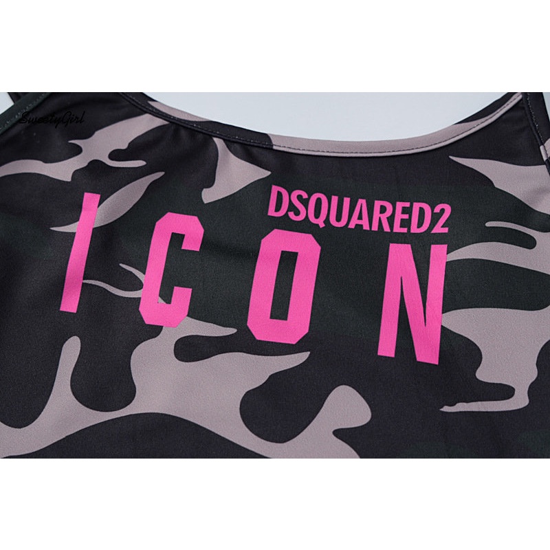 Áo Tank Top Cổ Tròn Dáng Ôm In Chữ Họa Tiết Rằn Ri Thời Trang 2022 Quyến Rũ Cho Nữ