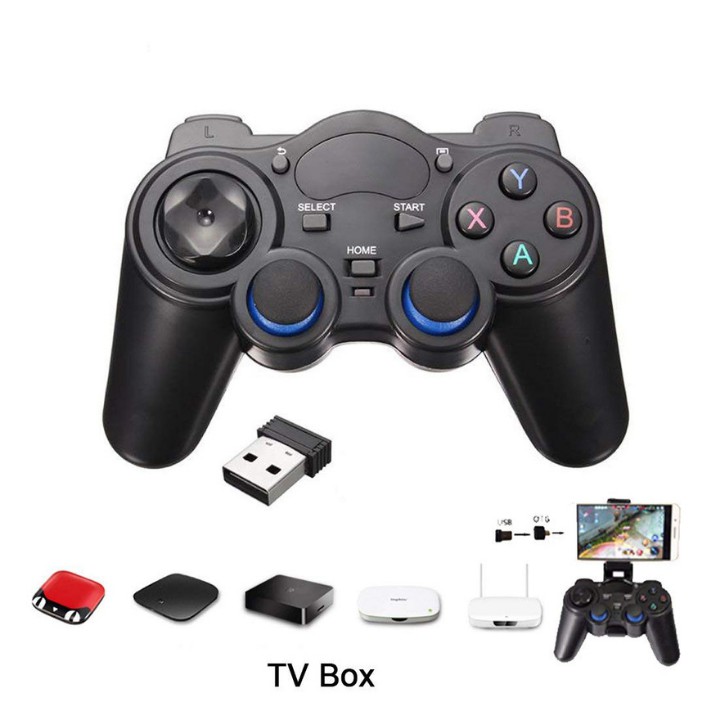 Tay cầm chơi game không dây 💥 FREESHIP 💥 2.4G thích hợp mọi loại máy PC / Laptop / Điện Thoại / TV Android / TV Box