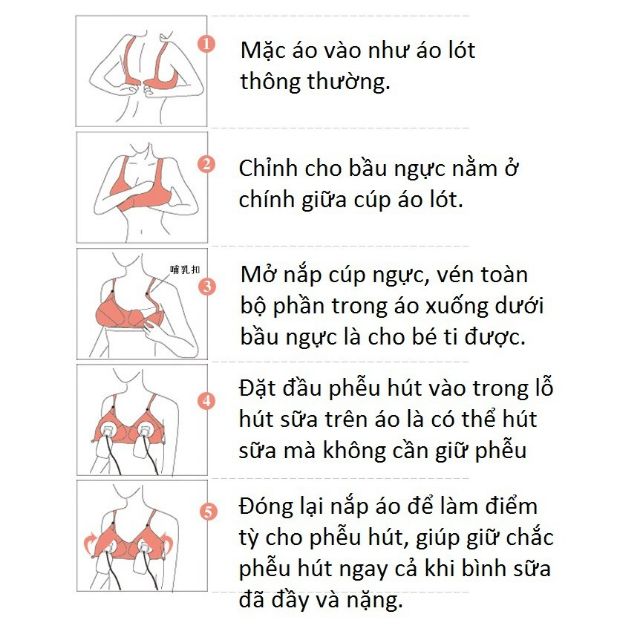 Áo lót hút sữa rảnh tay cho con bú chống chảy xệ