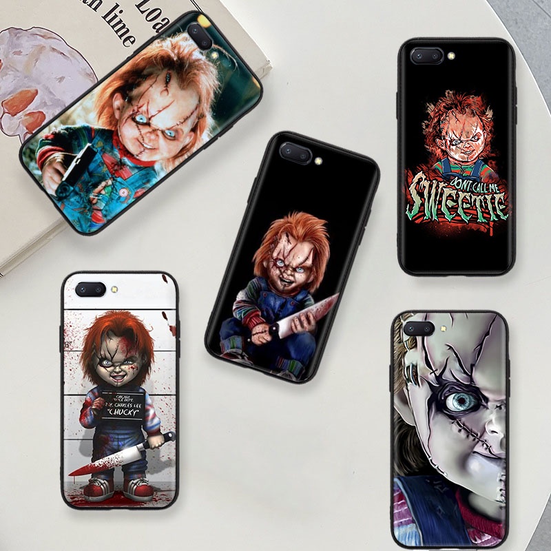 Ốp Bảo Vệ Mềm Màu Đen Tương Thích Cho Samsung Ultra S22 A32 J7 A8 A82 Duo Pro Plus NCB-52 Chucky Dol