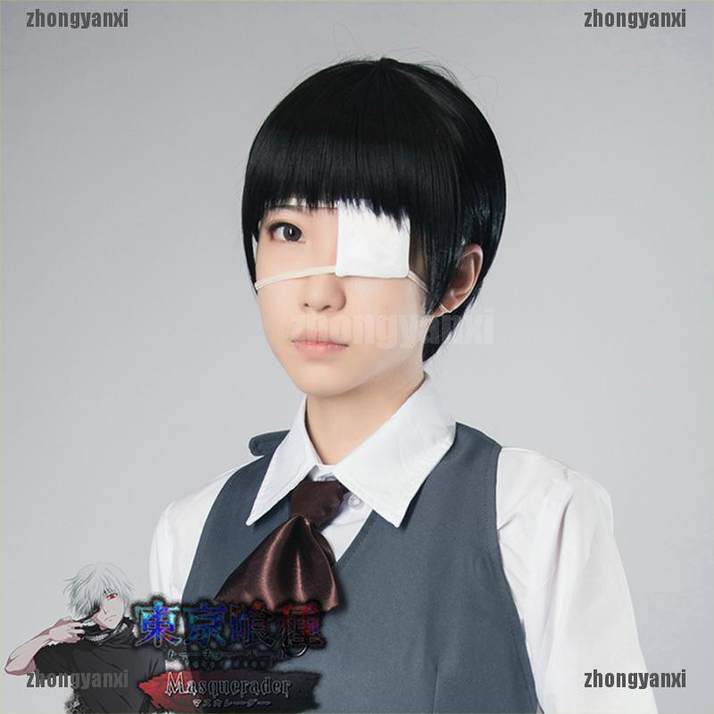 Anime Tokyo Ghoul Kaneki Ken Blinder White Eye Patch Single-Eyed Mask Ayanami Rei Cosplay decoration