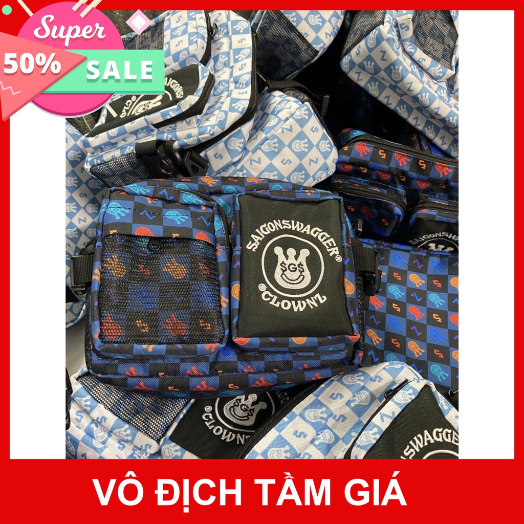 Túi đeo chéo nam nữ thời trang Clownz x SGS unisex freestyle hoodie1996