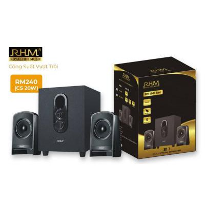 Loa Vi Tính RHM 2.1 RM240 20W (10W+5Wx2) - Không Có Bluetooth - Hàng Chính Hãng Bảo Hành 12 Tháng.