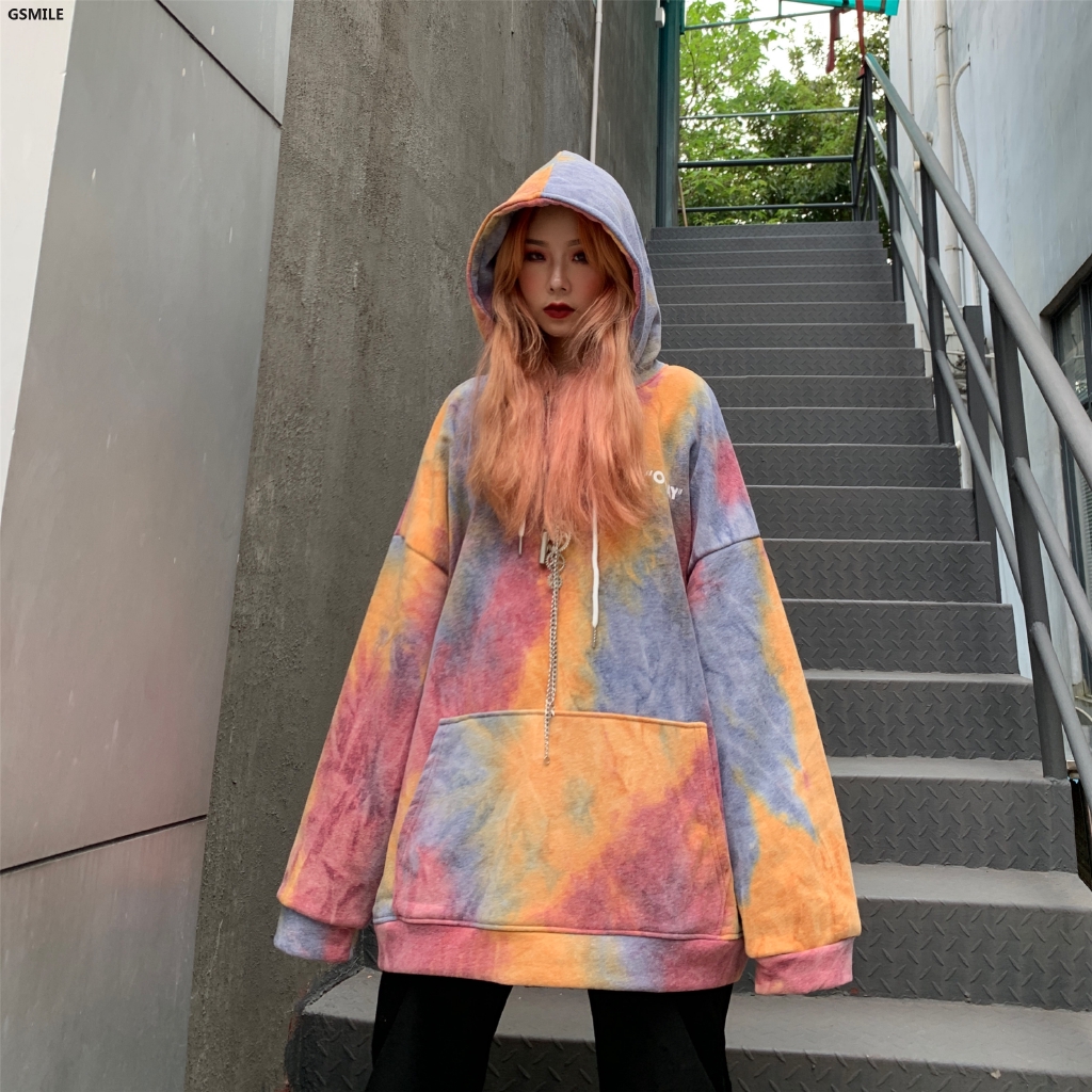 Áo khoác hoodie in chữ phong cách Hàn Quốc dành cho nữ
