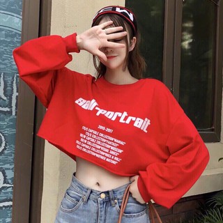 Áo Thun Tay Dài Form Croptop In SALF-PORTRAIT Cực Chất TTSL0151