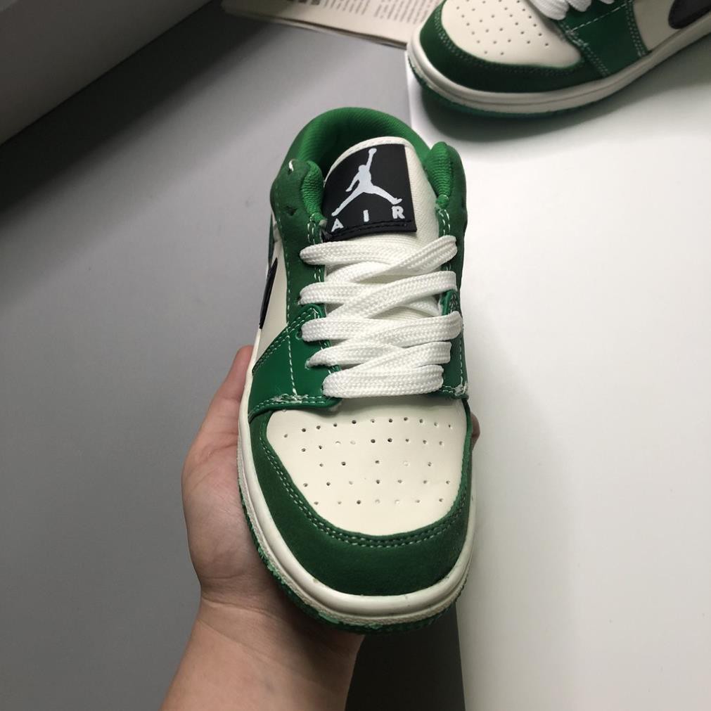 [RẺ NHẤT SHOPEE] Giày Sneaker JDA1 Cổ Thấp Green Low Da PU Cao Cấp Full Size Nam Nữ | JDXL007