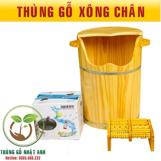 THÙNG XÔNG HƠI CHÂN GỖ THÔNG