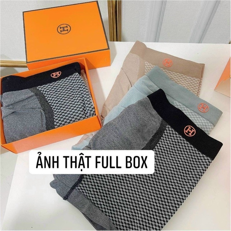 Combo 3 Quần sịp đùi nam chất cotton dày dặn  thông hơi co dãn 4 Chiều