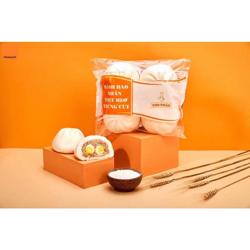 Bánh bao Thọ Phát nhân thịt heo trứng cút & muối 600g