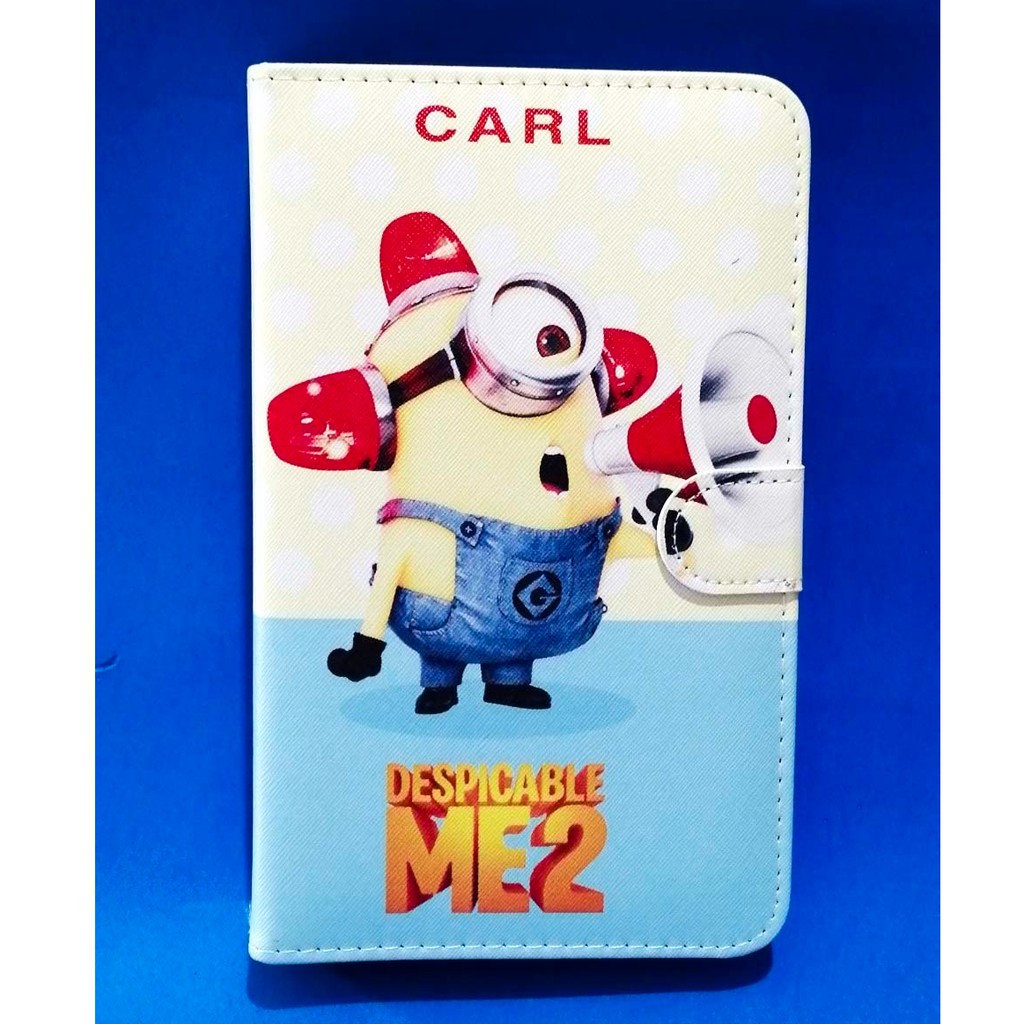 Bao da kiêm bàn phím 7 inch cho điện thoại Android Hình Minion Loa