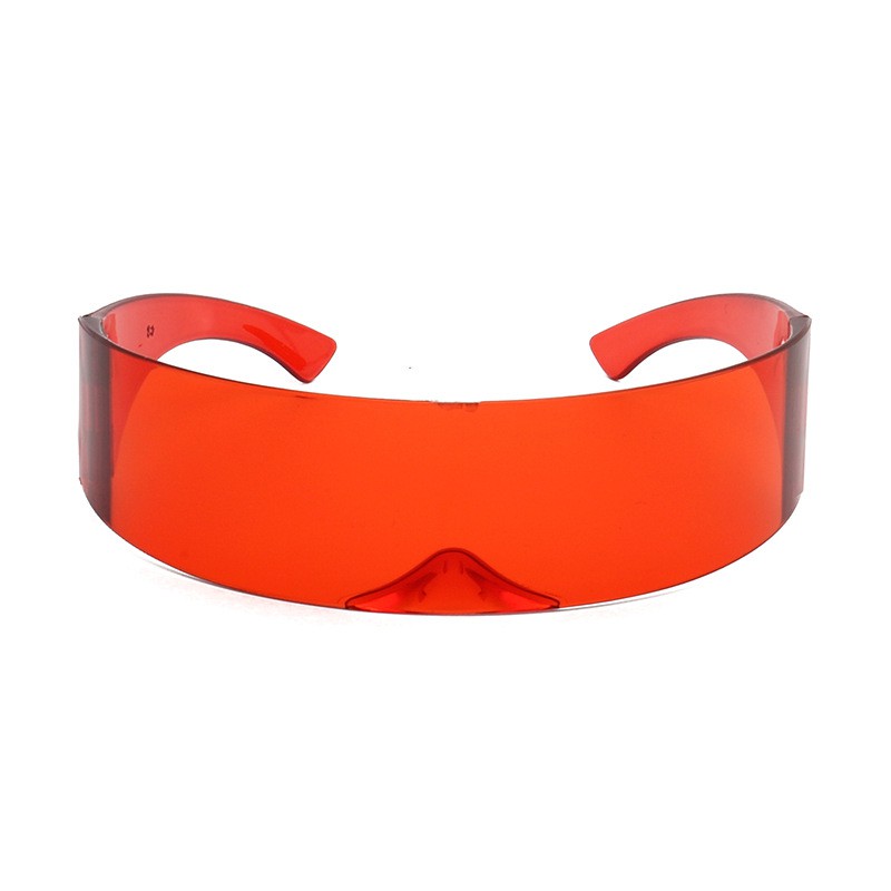 Party Glasses Visor Wrap Shield Large Mirror Sunglasses Riding Windproof Glasses Fashion Personality Glasses 【BOOBOOM】