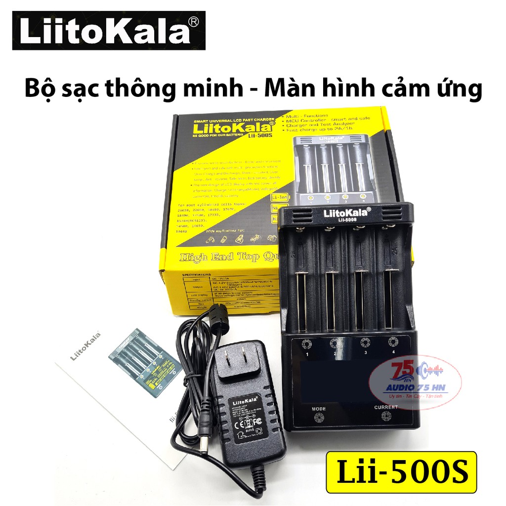 {Hàng chính hãng} Bộ Sạc Pin siêu nhanh Liitokala Lii-500s  cao cấp kiểm tra được Dung Lượng, không đo nội trở