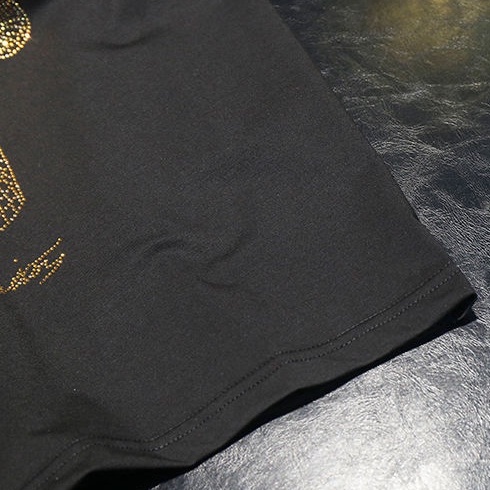 Áo Thun Nam Nữ Bạo Lực Gấu Nửa Nóng Kim Cương Tay Ngắn Thoáng Khí Cotton Đáy Áo Sơ Mi Bé Trai