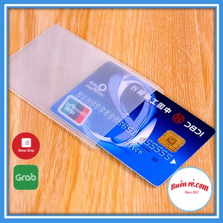 Sỉ 100 vỏ bọc thẻ căn cước, thẻ tín dụng, bằng lái xe ATM trong suốt 00243 - Buôn Rẻ