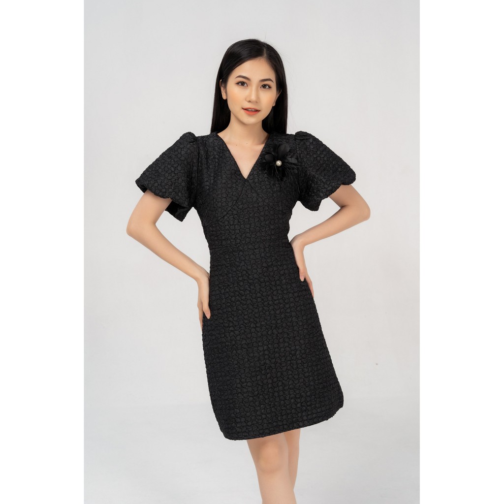 YODY Váy Đầm vân hoa hàng THIẾT KẾ 3 màu chất xốp mềm mịn VDN3660 | BigBuy360 - bigbuy360.vn