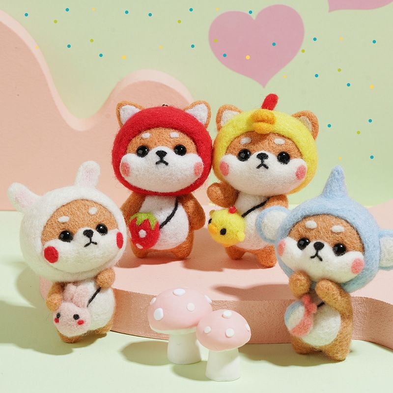 Len Chọc Handmade, Bộ Kit Len Chọc Tân Binh Shiba Inu