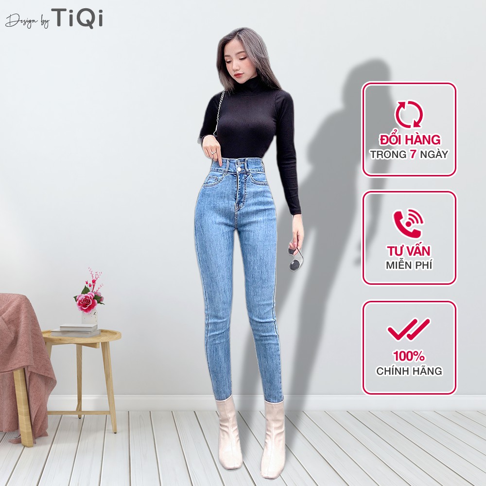 Quần Jean Nữ Skinny Lưng Cao Tôn Dáng TiQi Jeans G1-505