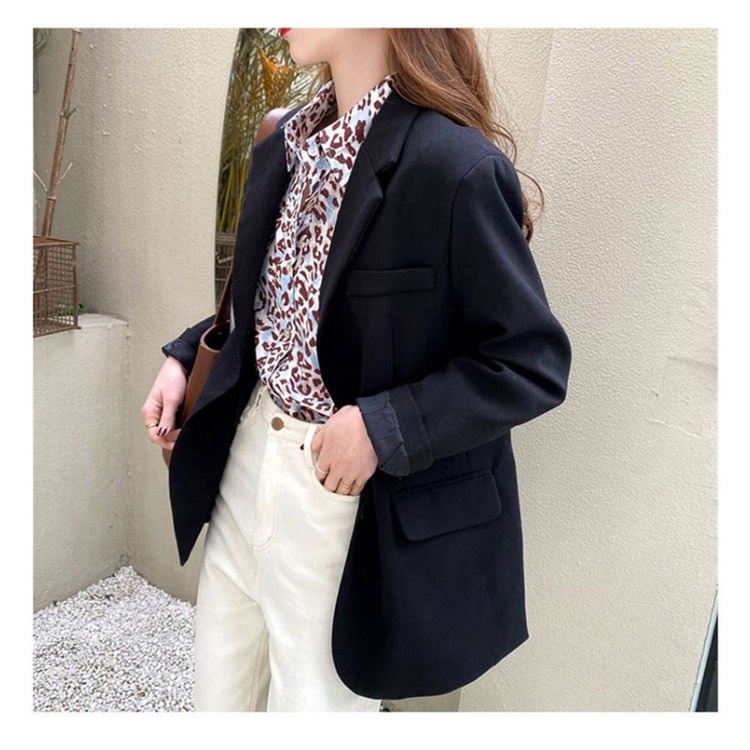 Áo Khoác blazer Màu Trắng Thời Trang Xuân Thu  Mới Cho Nữ