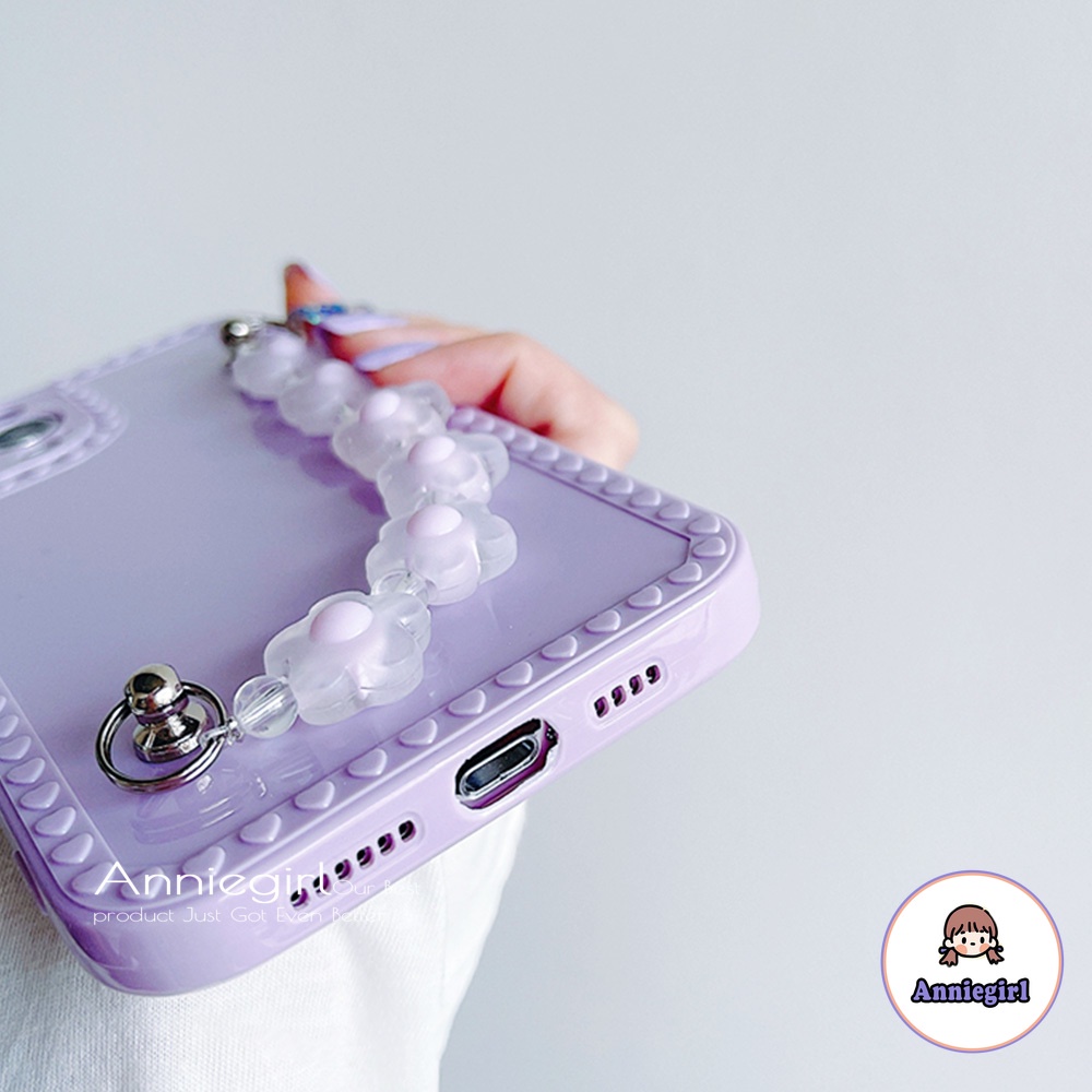 Ốp điện Thoại TPU Mềm Chống Sốc Phối Dây đeo Hình Hoa Cho Iphone 13 12 11 Pro Max Xr Xs Max 8 7 Plus | BigBuy360 - bigbuy360.vn