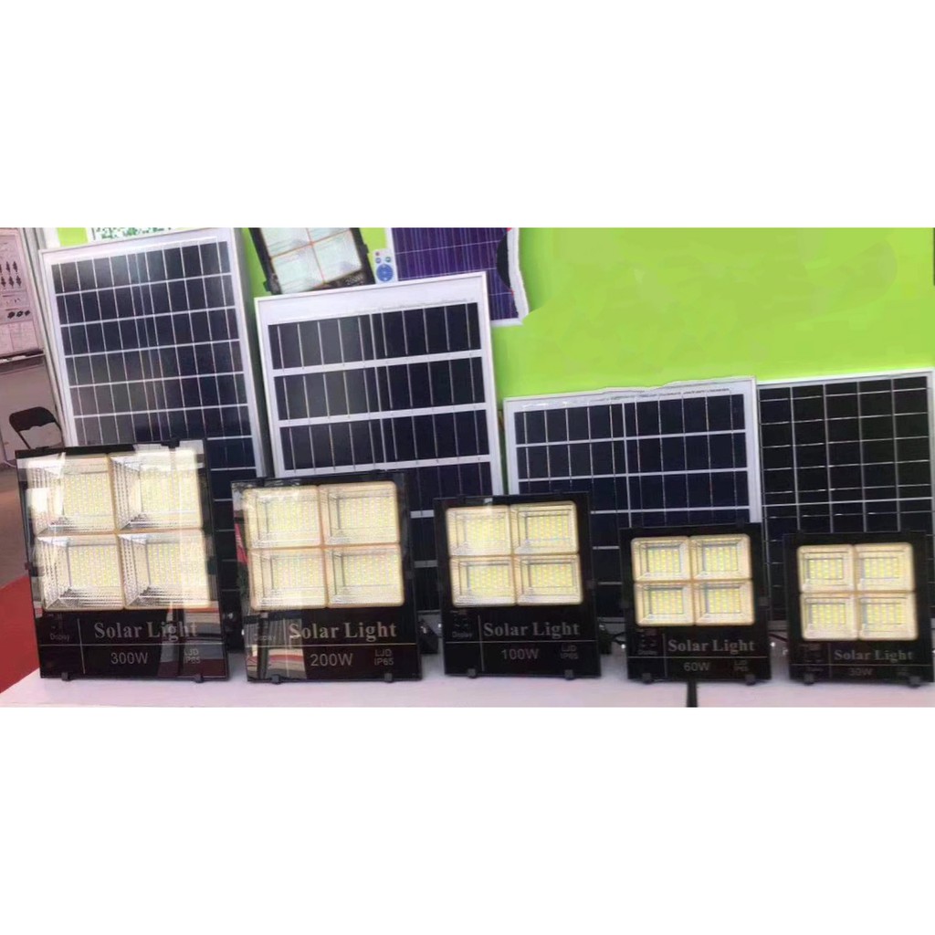 300W ĐÈN PHA LED NĂNG LƯỢNG MẶT TRỜI , Solar Light , IP66 chống nước , NHÔM ĐÚC NGUYÊN KHỐI ABM Solar