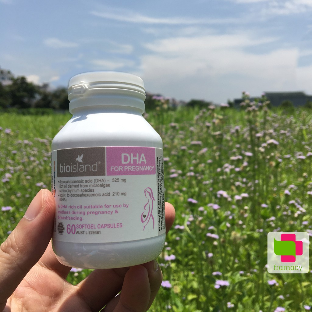 DHA bầu Bioisland, Úc (60 viên) bổ sung DHA cho phụ nữ sắp mang thai, mẹ bầu và mẹ sau sinh