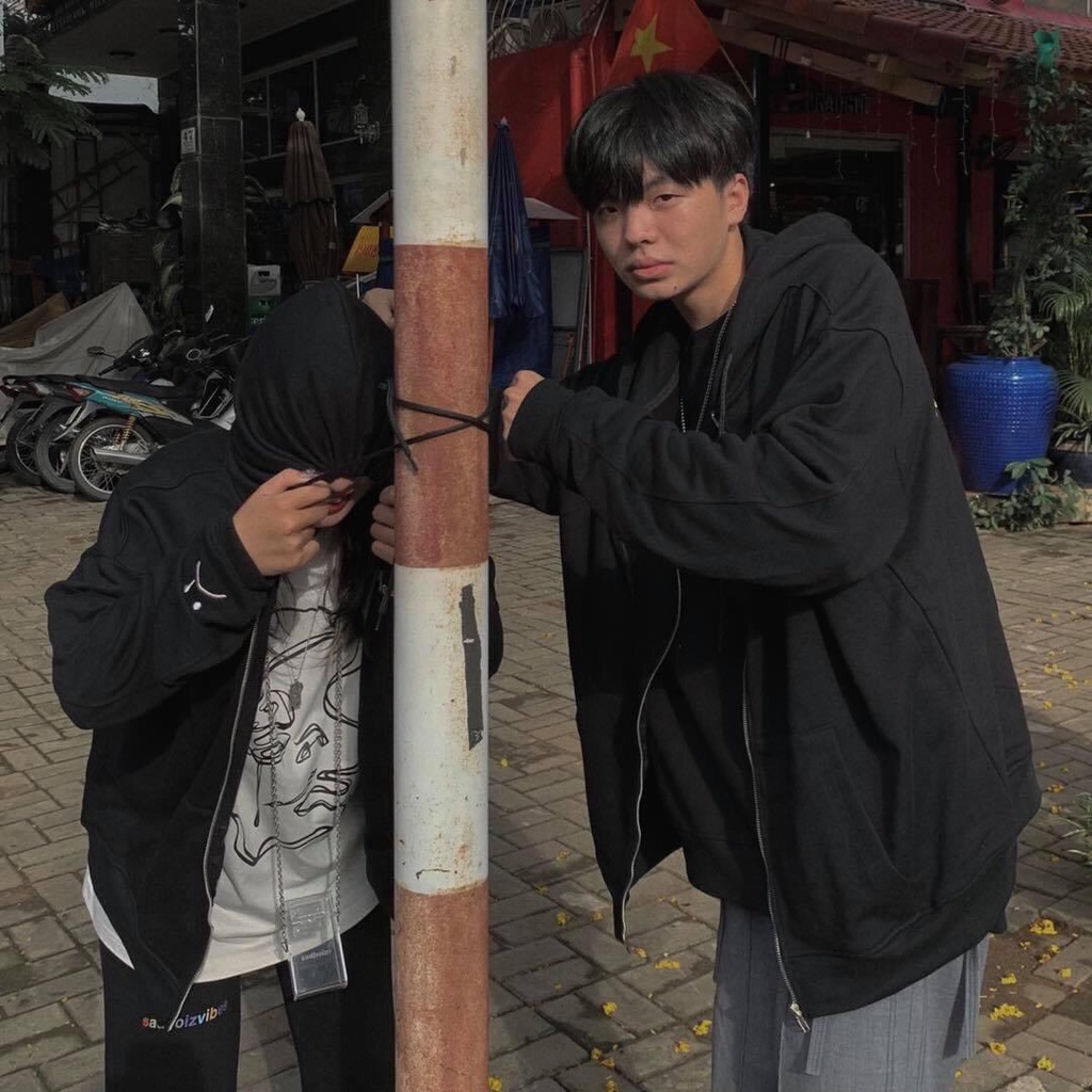 Áo khoác nỉ unisex form rộng- Áo nỉ khoá SIÊU HÓT - ZADOLA FASHION