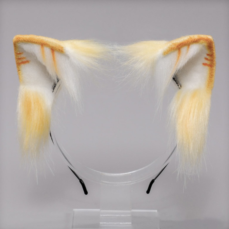 Kẹp Tóc Tai Mèo Phối Lông Nhân Tạo Đáng Yêu