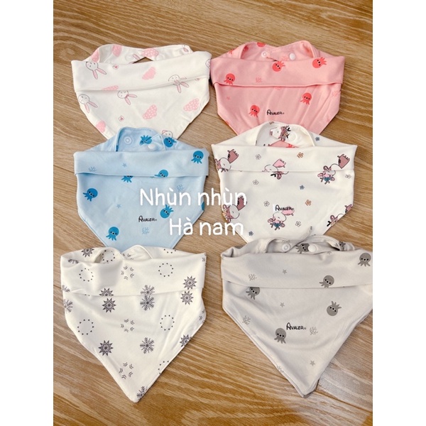 Khăn tam giác/Yếm tam giác vải sợi tre Avaler