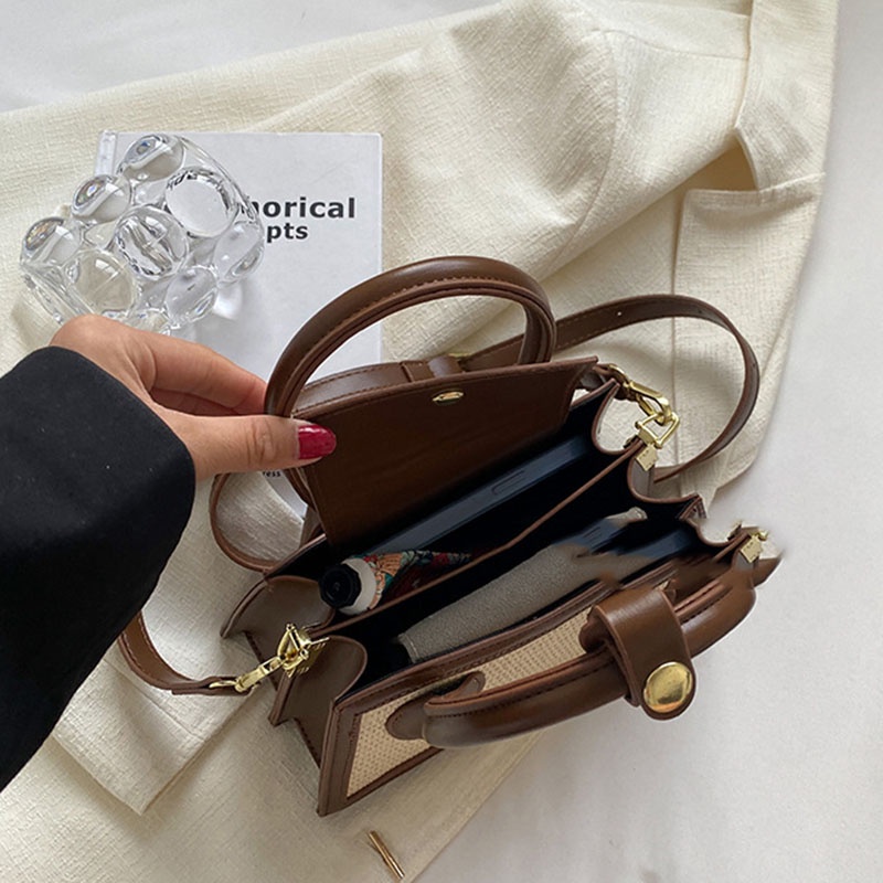 Túi Đeo Chéo Hình Vuông Nhỏ Thiết Kế niche Dễ Phối Đồ Cho Nữ