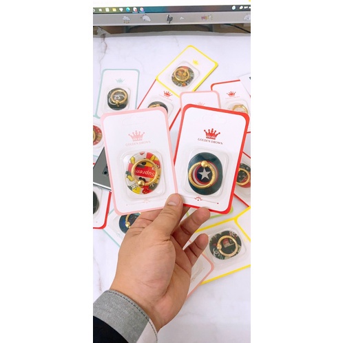 [Loại xịn] Iring Giá Đỡ Điện Thoại Chiếc Nhẫn Hình Basic Bám Siêu Chắc Full Hộp !