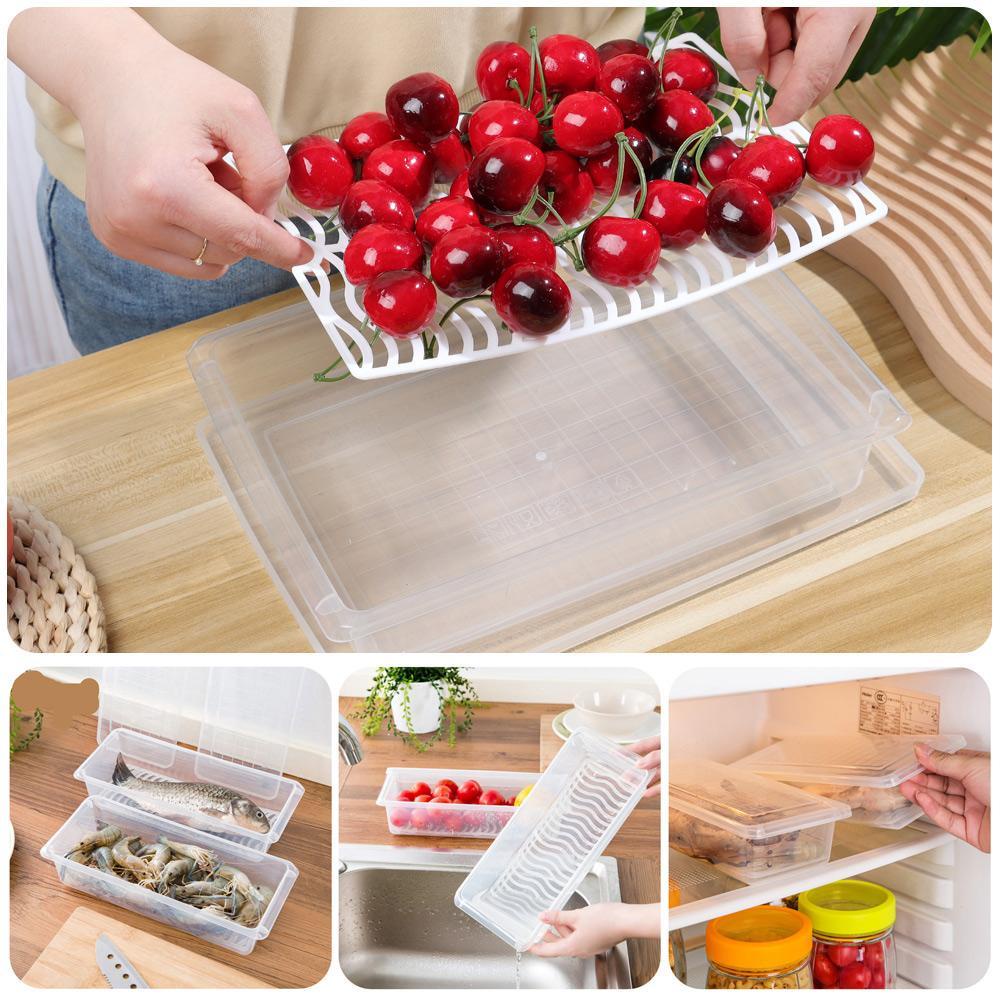 Hộp Đựng Thực Phẩm Trong Suốt Để Tủ Lạnh Tiện Dụng