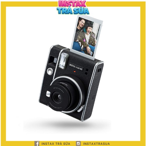 FUJIFILM INSTAX MINI 40 (TẶNG KÈM 1 HỘP FILM 10 TẤM) - Máy ảnh lấy liền - Hàng Chính Hãng