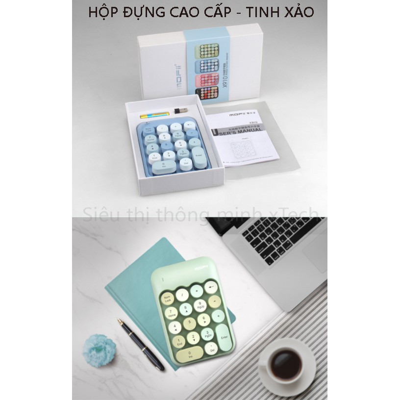 Bàn phím số không dây MOFii X910 - Hàng chính hãng có sẵn