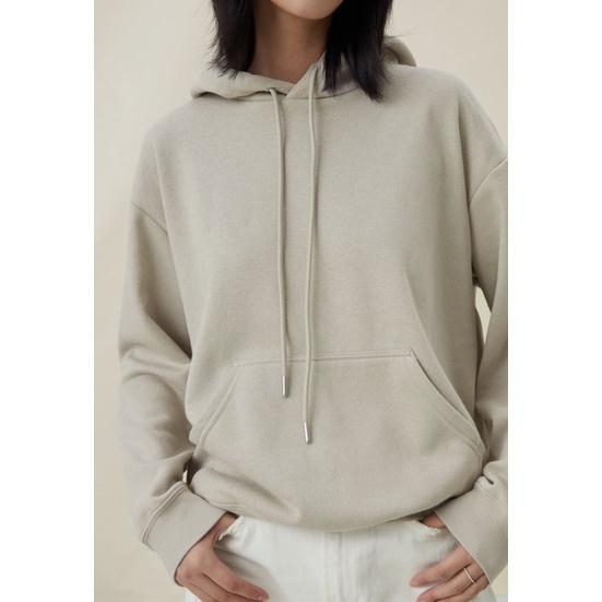 Áo khoác Hoodie nỉ bông H&M kiểu dáng Âu Mỹ thể thao năng động màu hot trend 2022 Light Green/Grey