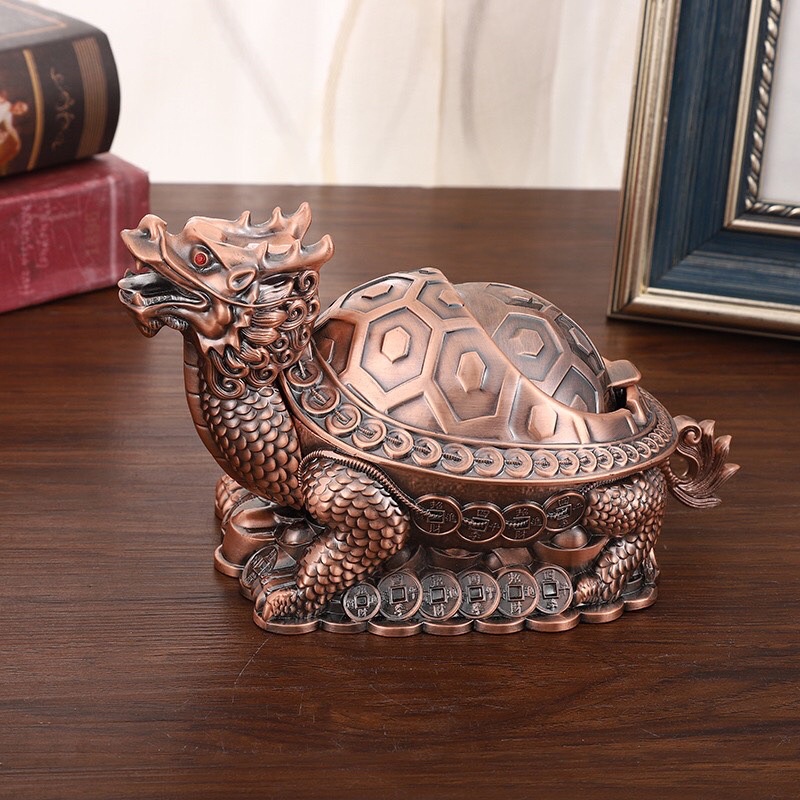 Gạt tàn Tỳ hưu Long Quy phong thuỷ trang trí Huydecor