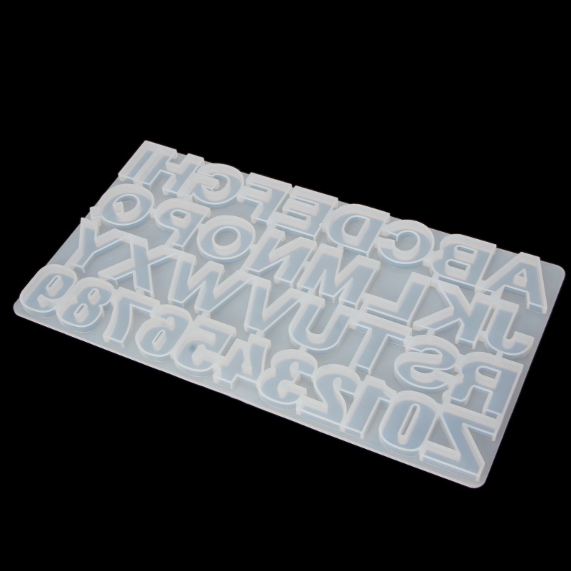 Khuôn Silicone Làm Trang Sức 36 Chữ Cái Và Số