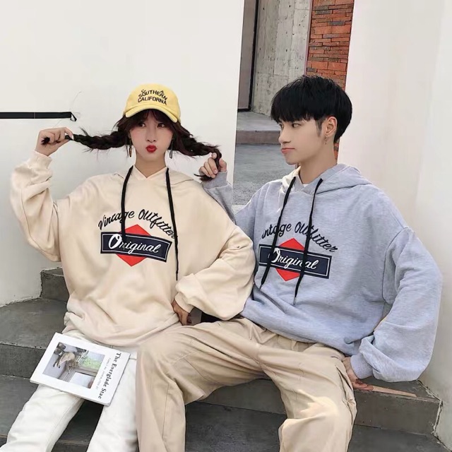 Áo hoodie nỉ form rộng unisex Original nam nữ ulzzang Wind | BigBuy360 - bigbuy360.vn