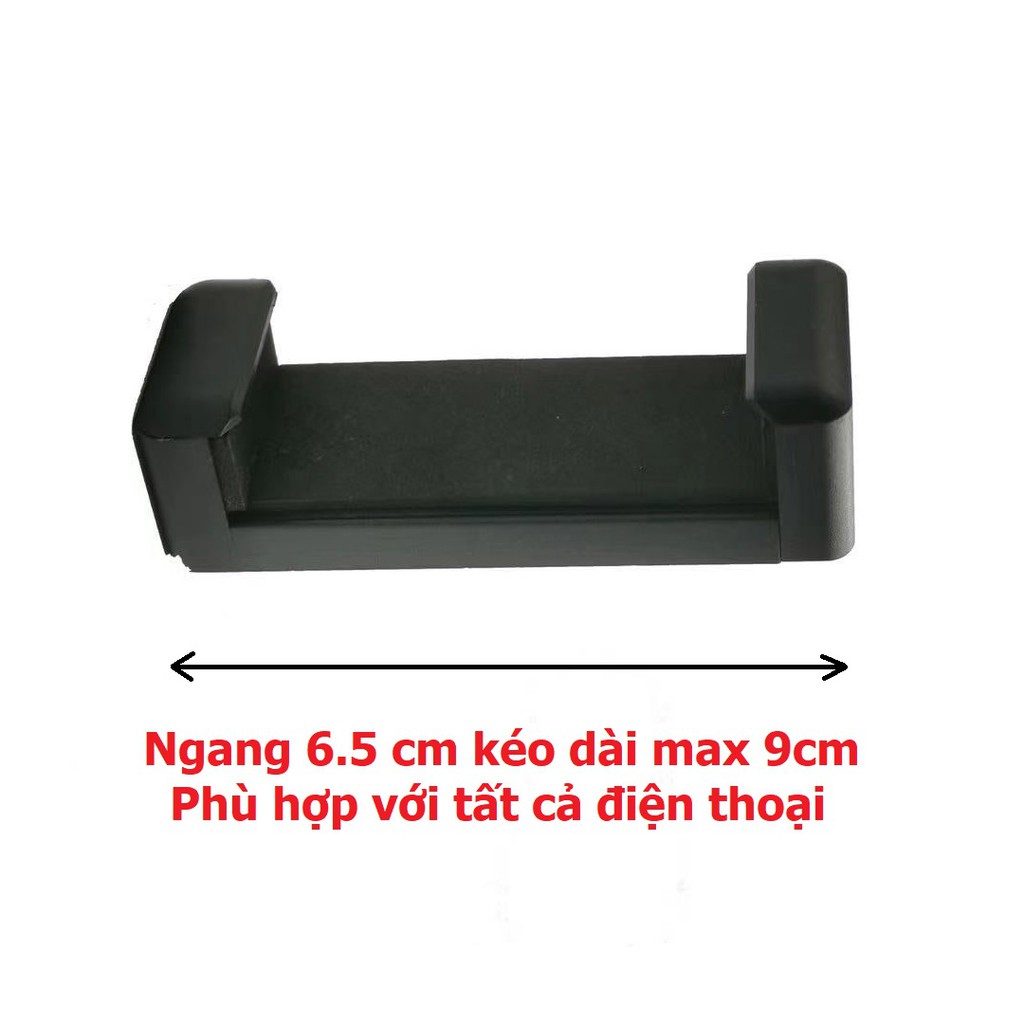 Đầu Kẹp Điện Thoại Loại Xịn Mẫu Mới Dùng Cho Chân Máy Ảnh, Tripod Ren 1/4 inch