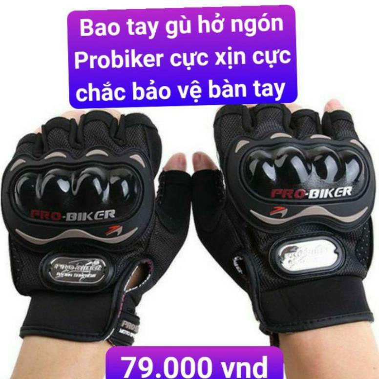 Bao tay gù hở ngón Probiker cực xịn cực chắc bảo vệ bàn tay