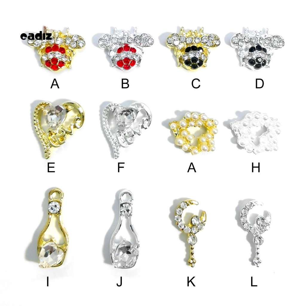 Phụ Kiện Charm Kim Loại 3D Chống Rỉ Độc Đáo Trang Trí Móng Tay