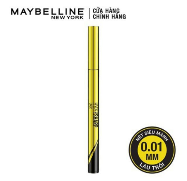 Bút kẻ mắt nước sắc mảnh Maybelline Hyper Sharp Liner Đen 0.5g (vàng) | BigBuy360 - bigbuy360.vn